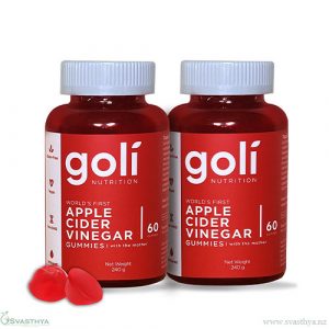 Goli Nutrition Apple Cider Vinegar Gummies - 2 Bottles