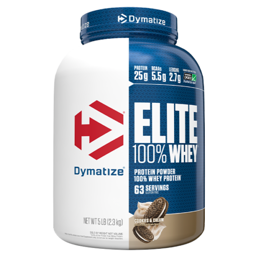 Dymatize Elite 100% Whey Protein Cookies and Cream 5Lb