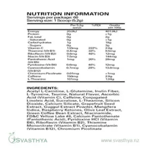 EHP Labs Oxyshred Nutrition Panel