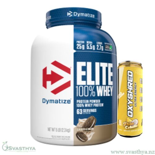 Dymatize Elite Whey 5Lb with EHP Labs Oxyshred Rtd Drink promotion