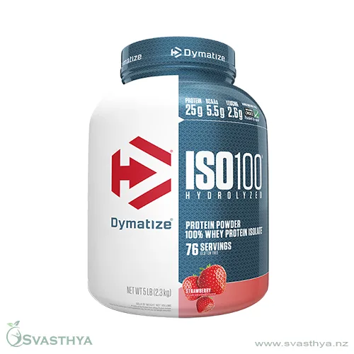 Dymatize ISO100 Hydrolyzed Whey Protein Isolate Strawberry 5 Lb