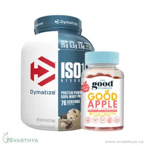 Dymatize ISO100 Cookies and Cream Plus THE GOOD Apple Cider Vinegar