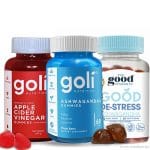 Pack of 3 Goli Nutrition Apple Cider Vinegar and Ashwagandha Gummies Plus The good Vitamin Co Good De-Stress Ashvagandha
