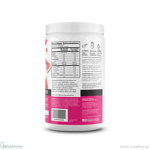 ON BCAA BOOST Nutritional Info