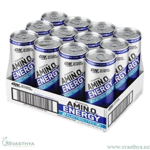 Optimum Nutrition Amino Energy Electrolyte Blueberry lemonade 12 Cans