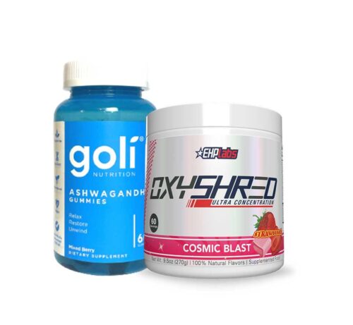 Goli Nutrition Ashwagandha Gummies and EHPlabs Oxyshred Combo