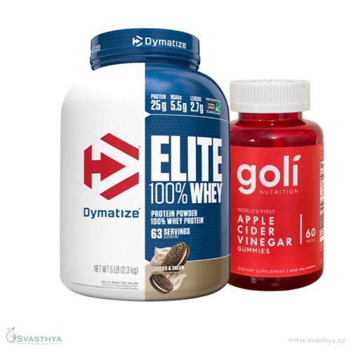 Dymatize Elite 100% WHEY Cookies and Cream + Goli Nutrition Apple Cider Vinegar