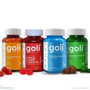 Goli Nutrition Apple Cider Vinegar, Ashwagandha, Superfruits, Supergreens Gummies