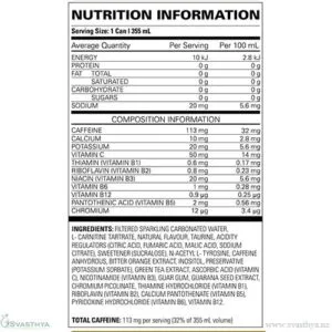 Oxyshred Nutritional Information