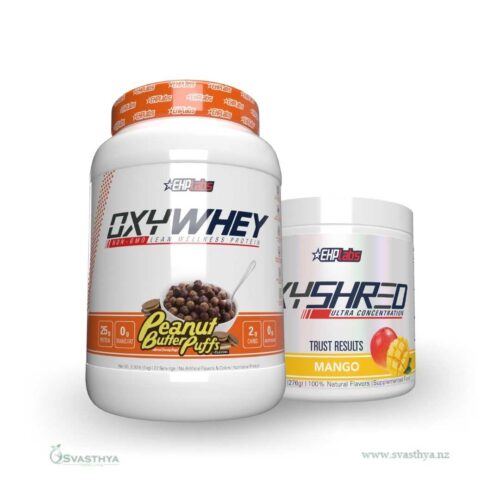 EHP Labs Oxywhey Peanut Butter Puffs and Oxyshred Mango combo