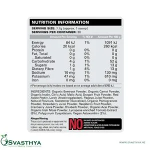 OxyReds Daily Red Superfoods Supplements Info