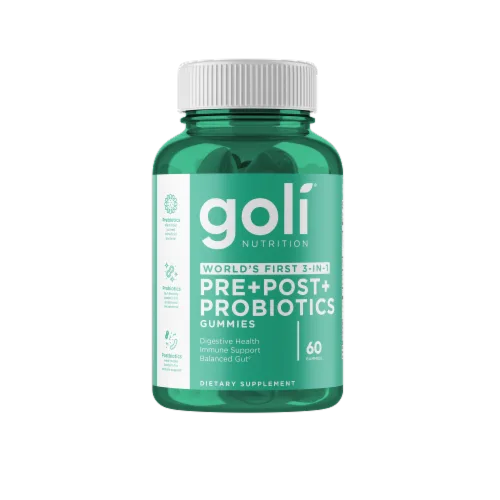 Goli Nutrutition Pre-Postbiotic gummies 60 gummies