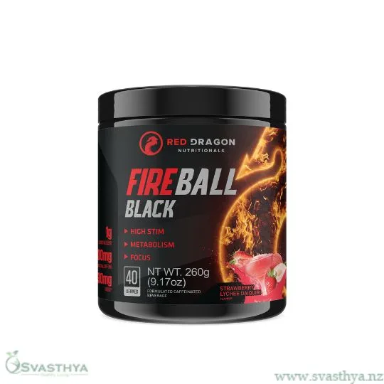Red Dragon Nutritionals Fireball Black 40 serves Strawberry Lychee Daiquiri