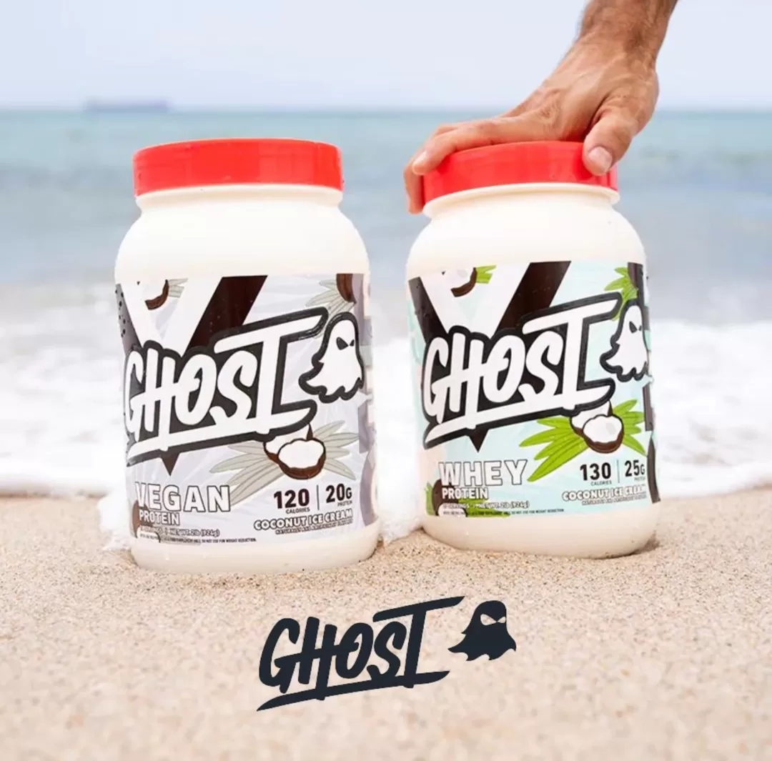 Ghost vegan and whey protein